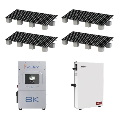 Kit Solar Híbrido / Inversor 8 kW / Salida 220 VCA / Batería 10 kWh LiFePO4 / 16 Paneles 645W / IP65