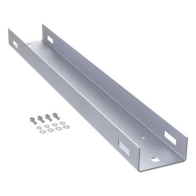 Montaje de Poste / 600 mm (1.97 ft) de Alto / 12 UR / Aluminio / Color Negro / 19 in Rack