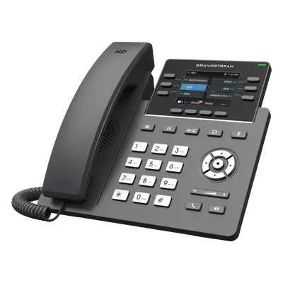 Teléfono IP / 6 Líneas SIP / Wi-Fi 6 Doble Banda / Bluetooth / 24 Teclas BLF Virtuales / Pantalla LCD 2.8" / 2 Puertos Gigabit