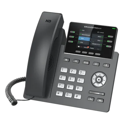 Teléfono IP / 6 Líneas SIP / Wi-Fi 6 Doble Banda / Bluetooth / 24 Teclas BLF Virtuales / Pantalla LCD 2.8" / 2 Puertos Gigabit