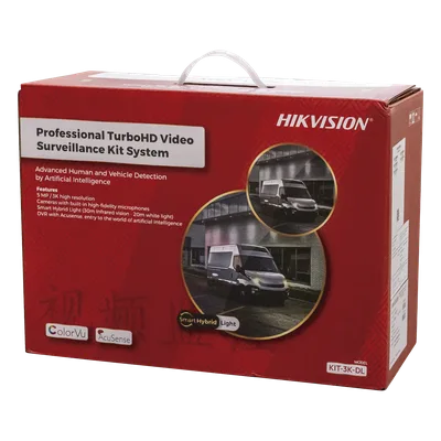 Kit TurboHD / 3K 5 Megapixel / DVR 4 Canales / 4 Cámaras Bala / Dual Light 30 m (98.4 ft) / IP67 / Micrófono Integrado / Cables 18.3 m (60 ft)