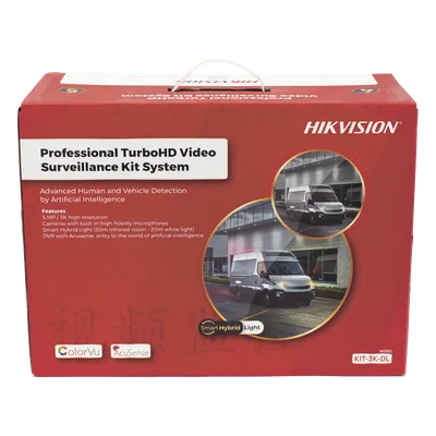 Kit TurboHD / 3K 5 Megapixel / DVR 4 Canales / 4 Cámaras Bala / Dual Light 30 m (98.4 ft) / IP67 / Micrófono Integrado / Cables 18.3 m (60 ft)