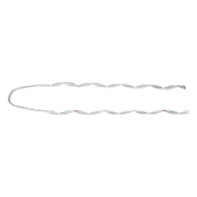 Remate Preformado para Fibra Óptica / Acero Galvanizado / Diámetro 7.5 - 8 mm / 24 Hilos / Longitud 460 mm (18.1 ft) / Ambientes Costeros
