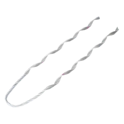 Remate Preformado para Fibra Óptica / Acero Galvanizado / Diámetro 7.5 - 8 mm / 24 Hilos / Longitud 460 mm (18.1 ft) / Ambientes Costeros
