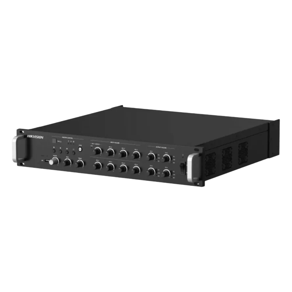 Amplificador de Red / 4 Zonas 250W / Salida 100V/70V / Bluetooth 5.0 / Entrada de Alarma / Síntesis de Voz TTS