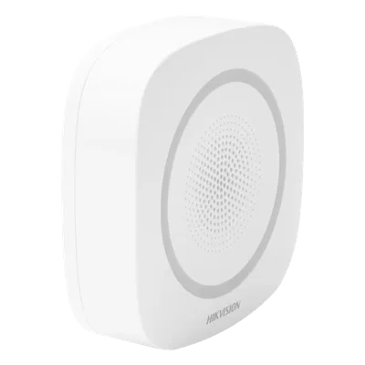 Sirena Inalámbrica Interior / 110 dB / Estrobo Azul / 433 MHz / AES-128 / 3 Tipos de Alarma