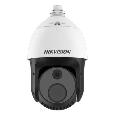 Cámara PTZ Térmica Dual / Sensor Térmico 256 x 192 / Canal Óptico 4 Megapixel / Zoom Óptico 32X / IR 100 m (328.1 ft) / Detección de Incendios / IP66 / Hi-PoE