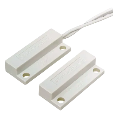Contacto Magnético de Superficie / Miniatura / Lazo Cerrado / Gap 19 mm (0.75 in) / Cables Laterales 381 mm (15 in) / ABS Resistente a Intemperie