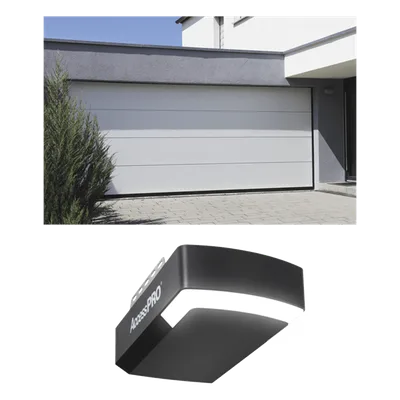 Kit de Puerta de Garage / 12x9 Pies (3.67x2.74 m) / Lisa Línea Central / Insulada / Motor DC 1/2 HP / LED / App Inteligente