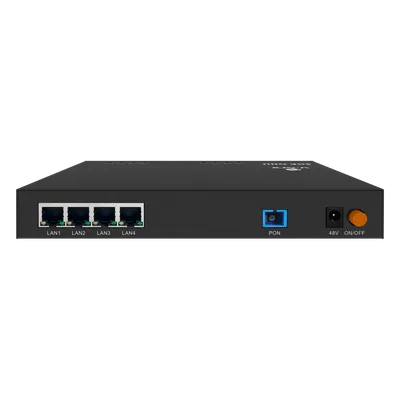 ONU Dual EPON/GPON / 4 Puertos PoE 802.3af/at Gigabit / 1 Puerto SC/UPC / Chasis Metálico / Triple Play