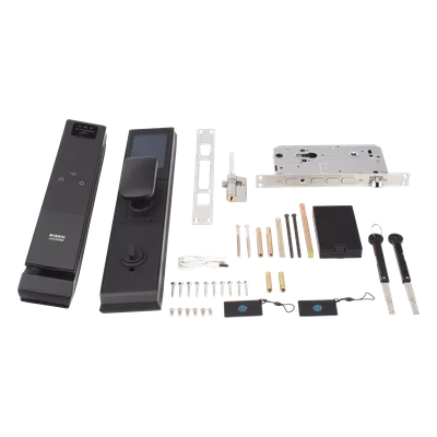 Cerradura Autónoma Inteligente / Autenticación Biométrica Dual de Rostro y Palma / Teclado PIN / Control por APP / Batería Recargable / IP65 / -25°C a 70°C