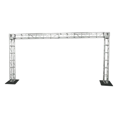Truss de aluminio / 2.44 x 4.88 m (8 x 16 ft) / 40 x 40 cm / Carga pesada / DIN 1999-1-1