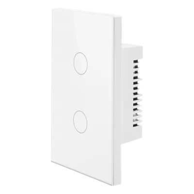 Interruptor Inteligente / 2 Circuitos / ZigBee / 100-250V / 800W por Canal / 120 mm (4.72 in)