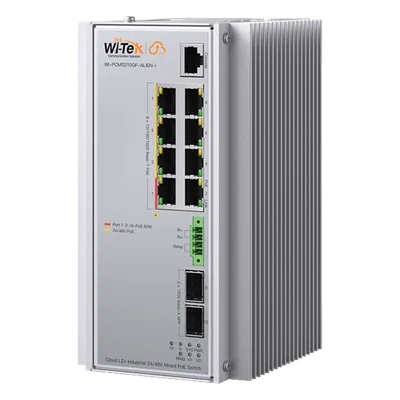 Switch Industrial Administrable / 8 Puertos PoE Gigabit / 2 SFP / 240 W / -40 a 80 °C / 6 kV Protección