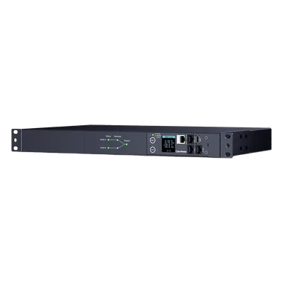PDU ATS Monitoreable / 10 Salidas NEMA 5-15R / 2 Entradas 120 Vca NEMA 5-15P / 1UR Horizontal 19 in / Transferencia 8-12 ms