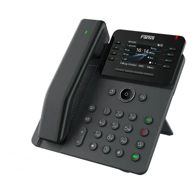 Teléfono IP / Handset Inalámbrico Bluetooth / 12 Líneas SIP / Pantalla IPS Táctil 2.8" HD / Conferencia 6 Vías / Puertos Gigabit / PoE 802.3af