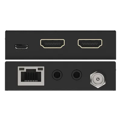 Extensor HDMI / 4K@60Hz 4:4:4 / HDR y Dolby Vision / Transmisión 70 m (229.7 ft) por CAT6/6a / PoC Bidireccional / ARC y Audio Óptico / EDID e IR