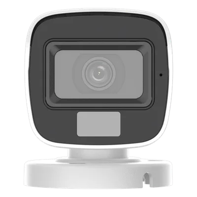 Cámara Bala TURBOHD / 3K Megapixel / Dual Light 20 m (65.6 ft) / Lente 2.8 mm / 105° de Visión / IP66 / Audio por Coaxitron / Multitecnología