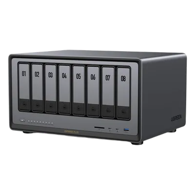 NAS Profesional / 8 Bahías SATA + 2 M.2 NVMe / Intel Core i5-1235U 10 Núcleos / 2 Puertos 10GbE / Thunderbolt 4 40 Gbps / HDMI 8K / DDR5 64 GB / PCIe 4.0 x4