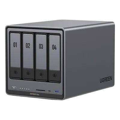 NAS 4 Bahías / Intel Pentium Gold 8505 5 Núcleos / 10GbE + 2.5GbE / DDR5 8GB Expandible a 64GB / PCIe 4.0 M.2 NVMe / USB 3.2 Gen 2 / HDMI 4K