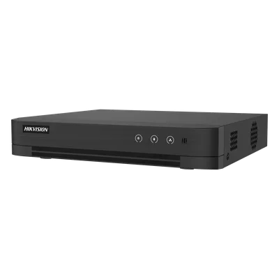 DVR Pentahíbrido / 8 Canales TURBOHD + 8 Canales IP / 8 Megapixel (4K) / Audio Bidireccional / AcuSense / H.265+ / 1 Bahía HDD