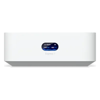 Cloud Gateway Compacto / Wi-Fi 7 / 6 Transmisiones Espaciales / 6 GHz / 10GbE WAN / 2.5GbE LAN / Cobertura 160 m² (1,750 ft²)
