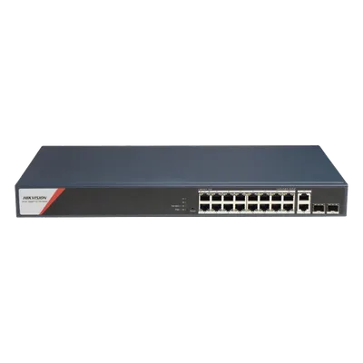 Switch PoE+ Administrable / 16 Puertos Gigabit / 4 Puertos PoE++ 90 W / 2 Uplink Gigabit / 2 SFP / Alcance Extendido 300 m (984.3 ft) / 230 W