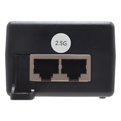 Inyector PoE / Hi-PoE 60W / 2.5 Gigabit / 2 Puertos 2.5GBASE-T / Plug and Play / Sobremesa o Pared