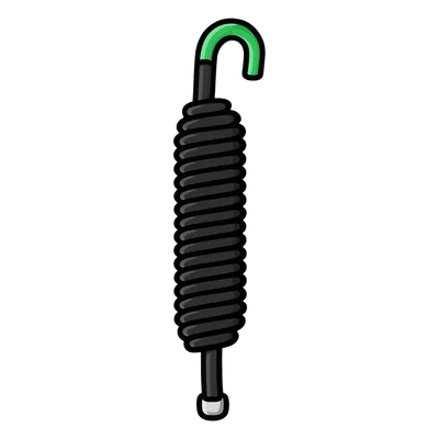 Resorte para Barrera Vehicular / Acero de Alta Resistencia / Doble Resorte Integrado / Ø40mm x 340mm (1.31ft) / 1.399kg (3.08lb)