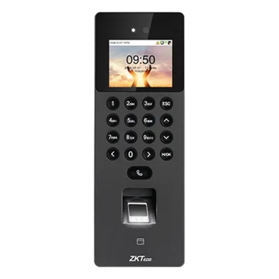 Terminal Biométrica Facial / Cámara Binocular 1MP / 1,500 Rostros / 3,000 Huellas / Wi-Fi 802.11ax / ONVIF / SIP / Anti-Fraude