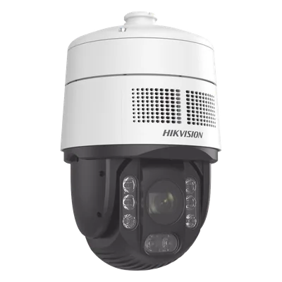 Cámara Domo PTZ IP / 4 Megapixel / 32X Zoom Óptico / IR 200 m (656.2 ft) / Alerta Audible y Luz Estroboscópica 100 m (328.1 ft) / AcuSense / Autoseguimiento 2.0 / IP67 / IK10 / Hi-PoE