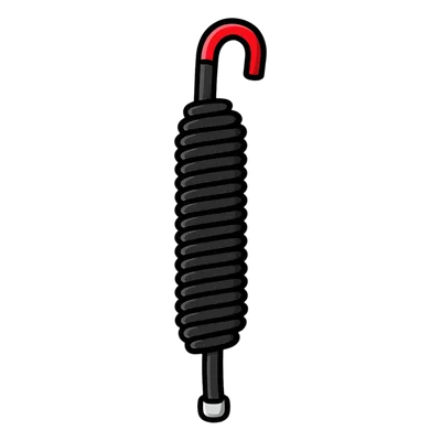 Resorte de Repuesto para Barrera Vehicular / Brazos de 5 y 6 m (16.4 y 19.7 ft) / Diámetro 43 mm / Longitud 425 mm / Acero de Resorte / 2 Componentes / Series 52 y 42