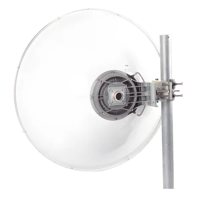Antena Parabólica Direccional / 32.1 dBi / 4.9 a 6.4 GHz / Doble Polarización MIMO / Plato Profundo / Guía de Onda / Soporte Incluido