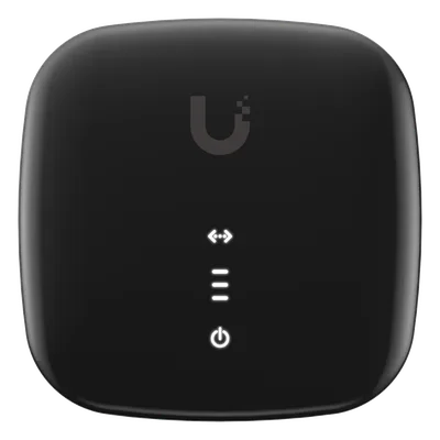 ONU XG-PON / 10 Gbps Bajada / 2.5 Gbps Subida / Alcance 20 km (12.4 mi) / SC/APC / Puerto 2.5GbE / Gestión UISP