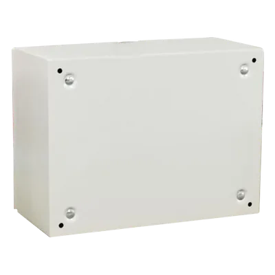 Gabinete de Acero IP66 / IK10 / 500 x 300 x 300 mm / Carga 45 kg / Placa Trasera Metálica / Cerradura con Llave
