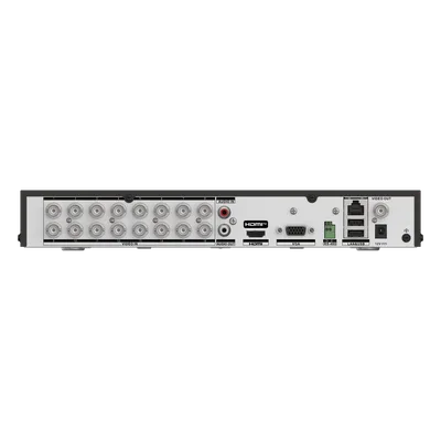 DVR Pentahíbrido / 16 Canales TURBOHD + 8 Canales IP / 5 Megapixel Lite / Audio Bidireccional Coaxitron / Reconocimiento Facial / AcuSense / 1 Bahía HDD / Salida Full HD