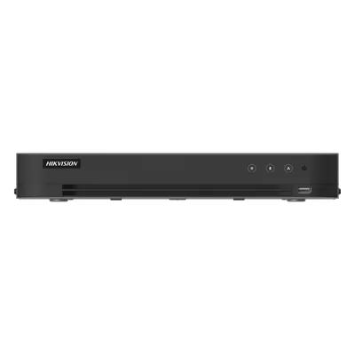 DVR Pentahíbrido / 16 Canales TURBOHD + 8 Canales IP / 5 Megapixel Lite / Audio Bidireccional Coaxitron / Reconocimiento Facial / AcuSense / 1 Bahía HDD / Salida Full HD