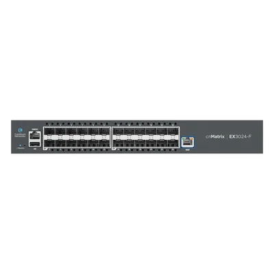 Switch Core/Distribución / 24 Puertos SFP+ 10 Gbps / Capa 2 y 3 / 480 Gbps Throughput / Doble Fuente AC Redundante / 1U Rack
