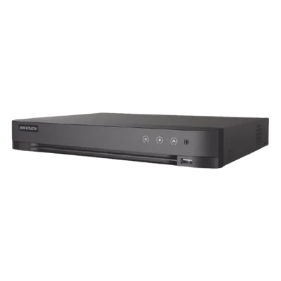 DVR Pentahíbrido / 4 Canales TURBOHD + 2 Canales IP / 3K Lite 5 Megapixel / Audio Bidireccional Coaxitron / Reconocimiento Facial / AcuSense / 1 Bahía HDD 10 TB