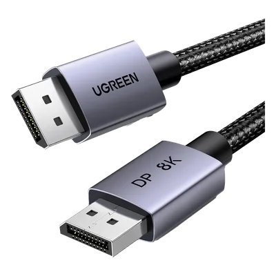 Cable DisplayPort 1.4 / 8K@60Hz / 32.4 Gbps / Blindaje Múltiple / Nylon Trenzado / Aluminio / 3 m (9.84 ft)