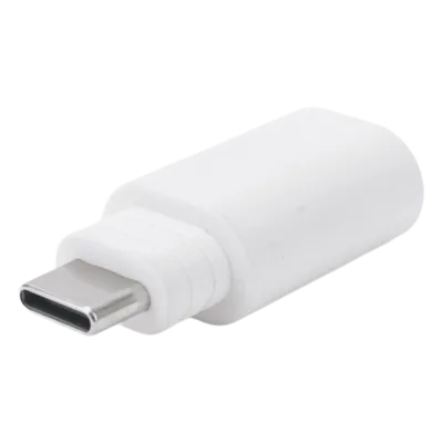 Adaptador de Conexión / Micro USB a USB-C / Compatible Panel Solar y Cámara Batería / Plástico Resistente