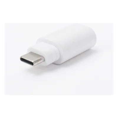 Adaptador de Conexión / Micro USB a USB-C / Compatible Panel Solar y Cámara Batería / Plástico Resistente