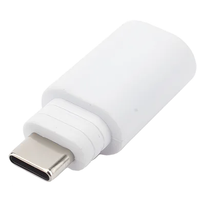 Adaptador de Conexión / Micro USB a USB-C / Compatible Panel Solar y Cámara Batería / Plástico Resistente