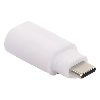 Adaptador de Conexión / Micro USB a USB-C / Compatible Panel Solar y Cámara Batería / Plástico Resistente