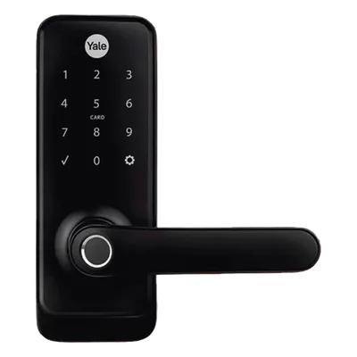 Cerradura Digital Inteligente / Huella Digital y Tarjeta de Proximidad / Código y Llave Mecánica / Alcance Zigbee 20 m (65.6 ft) / Control Remoto vía App / Compatible con Alexa y Google Home