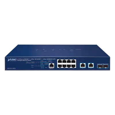 Switch Administrable Capa 3 / 8 Puertos 2.5G BASE-T / 2 Puertos 10G BASE-T / 2 Puertos SFP+ 10G
