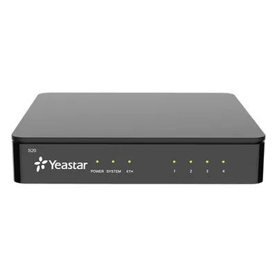Conmutador IP SIP / 20 extensiones / 10 llamadas simultáneas / 2 puertos FXO analógicos