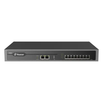 Conmutador IP PBX Enterprise / 50 Extensiones SIP / 25 Llamadas Simultáneas / Hasta 8 Puertos FXO/FXS/BRI / Omnicanal WhatsApp, Facebook, SMS / Transcripción IA / Call Center Integrado
