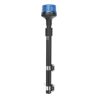 Luz Telescópica para Motocicletas / 8 LED / Azul / 12~24 VCD / Perfil Bajo 88 mm / Certificación ECE R65 / SAE J845