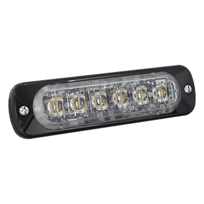 Luz Auxiliar LED / 6 LED Alta Potencia / Perfil Bajo 9 mm / SAE Clase 1 / ECE R65 / IPX7 / Sincronización 15 Unidades